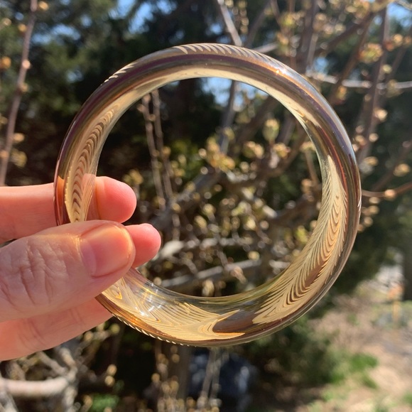 Genuine Bakelite Bangle Tested Carved Rare - Picture 4 of 6